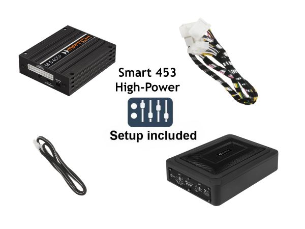 Smart 453 (mit Smart Media) Soundupgrade-Set ohne JBL-System | DSP-Verstärker | Q168P