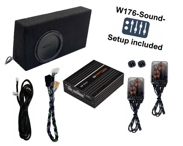 Mercedes Benz A, GLA, CLA & B-Klasse Soundupgrade für Fahrz. ohne Werks-Sound - High-Power-Version