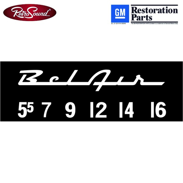 Retrosound SCP22 bedruckte Displayschutzfolie GM ''Bel Air'', 3er Set