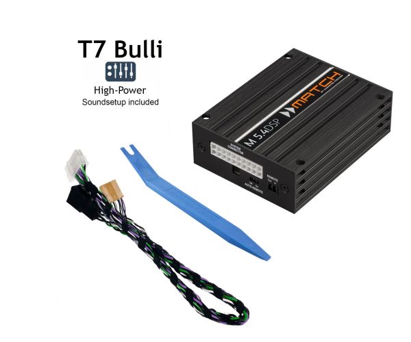 Volkswagen T7 Soundupgrade-Set | 5-Kanal DSP-Verstärker | Plug&Play-Kabelsatz